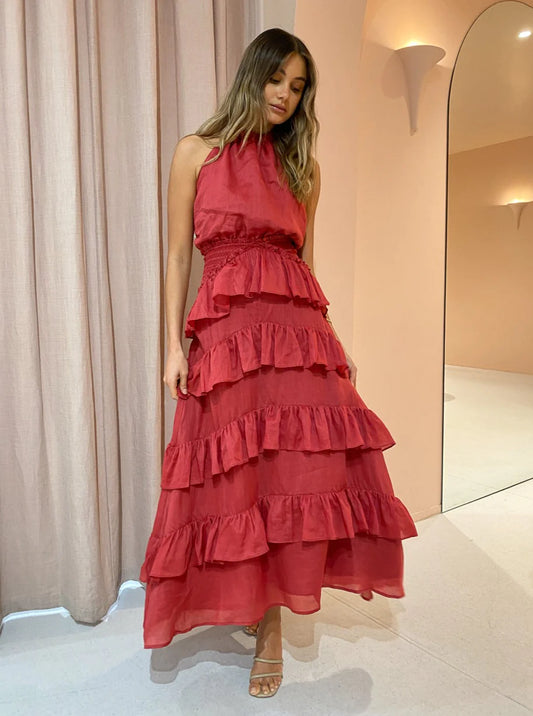 ISSY Promises Dress in Rouge
